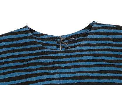 45rpm Mountain Drawing Stripe Blue Black