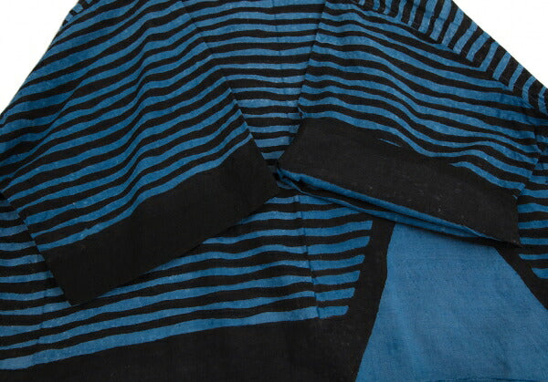 45rpm Mountain Drawing Stripe Blue Black