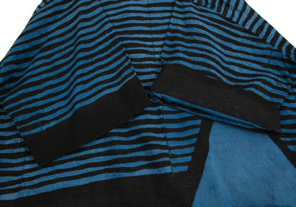 45rpm Mountain Drawing Stripe Blue Black