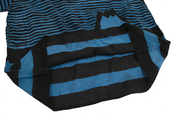 45rpm Mountain Drawing Stripe Blue Black