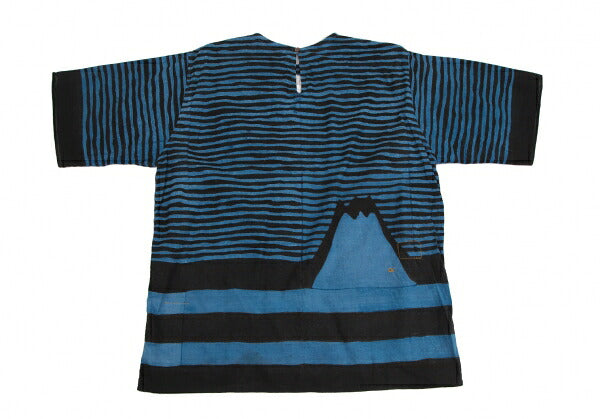 45rpm Mountain Drawing Stripe Blue Black