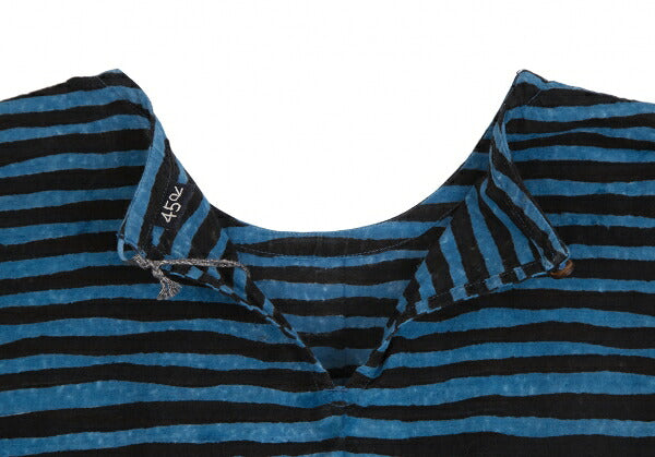 45rpm Mountain Drawing Stripe Blue Black
