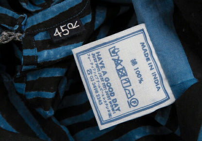 45rpm Mountain Drawing Stripe Blue Black