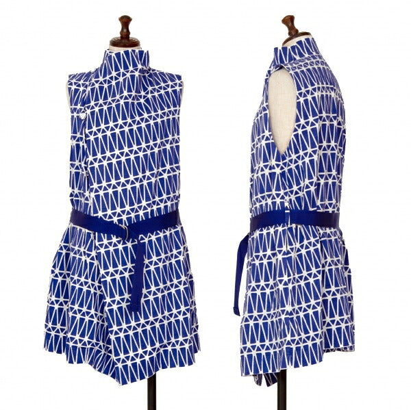ISSEY MIYAKE Geometric Patch Sleeveless Jacket White Size 2