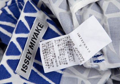ISSEY MIYAKE Geometric Patch Sleeveless Jacket White Size 2