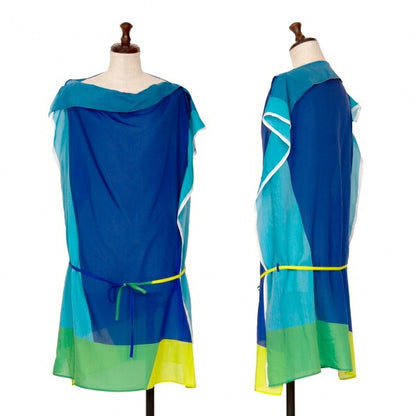 ISSEY MIYAKE Multicolor Print Tank Top Blue Size M