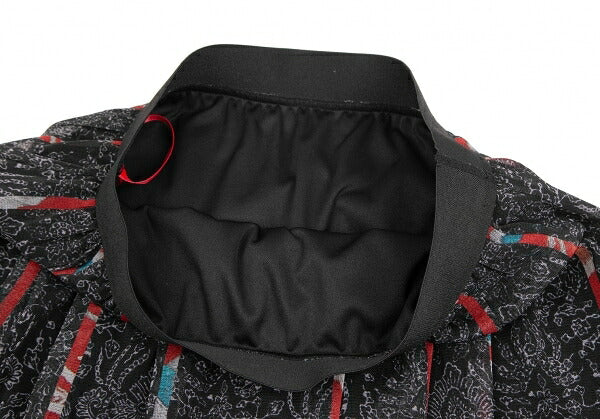 VIVIENNE TAM All-Over Print Power Net Black Multi Skirt Size 1