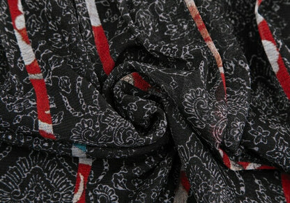 VIVIENNE TAM All-Over Print Power Net Black Multi Skirt Size 1