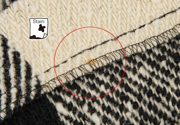 COMME des GARCONS Wool Nep Knit Check Skirt Beige Size M