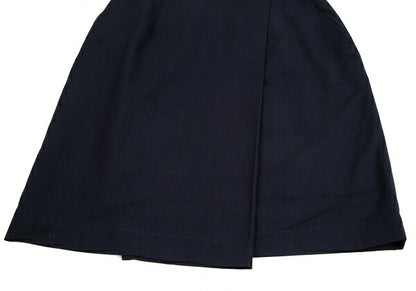 COMME des GARCONS Poly Wool Half Wrap Skirt Dark Navy Size M