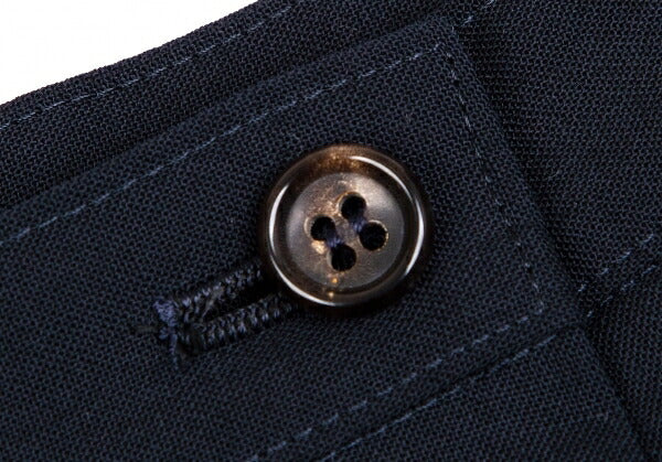 COMME des GARCONS Poly Wool Half Wrap Skirt Dark Navy Size M