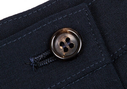 COMME des GARCONS Poly Wool Half Wrap Skirt Dark Navy Size M