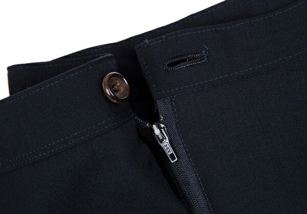 COMME des GARCONS Poly Wool Half Wrap Skirt Dark Navy Size M