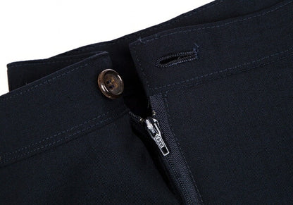 COMME des GARCONS Poly Wool Half Wrap Skirt Dark Navy Size M
