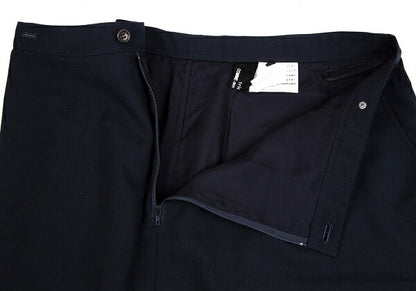COMME des GARCONS Poly Wool Half Wrap Skirt Dark Navy Size M