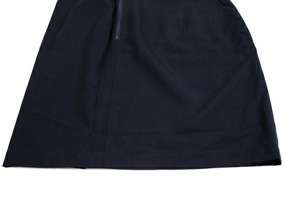 COMME des GARCONS Poly Wool Half Wrap Skirt Dark Navy Size M