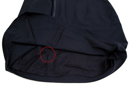 COMME des GARCONS Poly Wool Half Wrap Skirt Dark Navy Size M