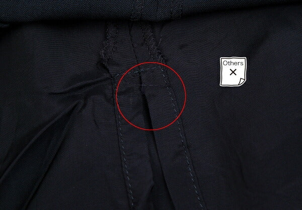 COMME des GARCONS Poly Wool Half Wrap Skirt Dark Navy Size M