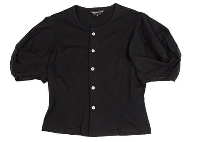 COMME des GARCONS NOIR Wool Silk Short Shirt Black Size M