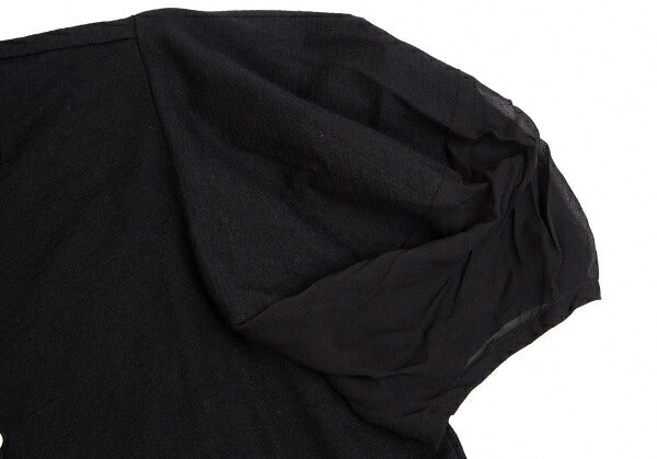 COMME des GARCONS NOIR Wool Silk Short Shirt Black Size M