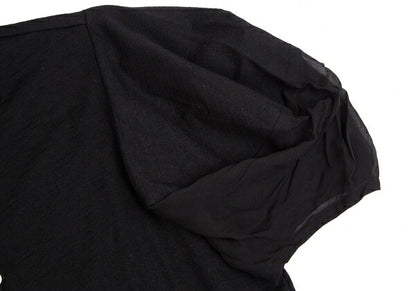 COMME des GARCONS NOIR Wool Silk Short Shirt Black Size M