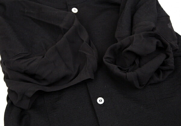 COMME des GARCONS NOIR Wool Silk Short Shirt Black Size M