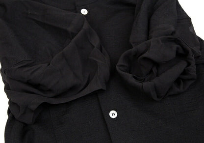 COMME des GARCONS NOIR Wool Silk Short Shirt Black Size M