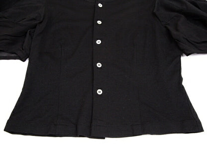 COMME des GARCONS NOIR Wool Silk Short Shirt Black Size M