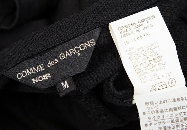 COMME des GARCONS NOIR Wool Silk Short Shirt Black Size M