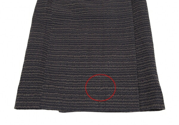 JURGEN LEHL Stitch Design Wrap Skirt Navy Size M