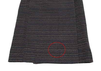 JURGEN LEHL Stitch Design Wrap Skirt Navy Size M