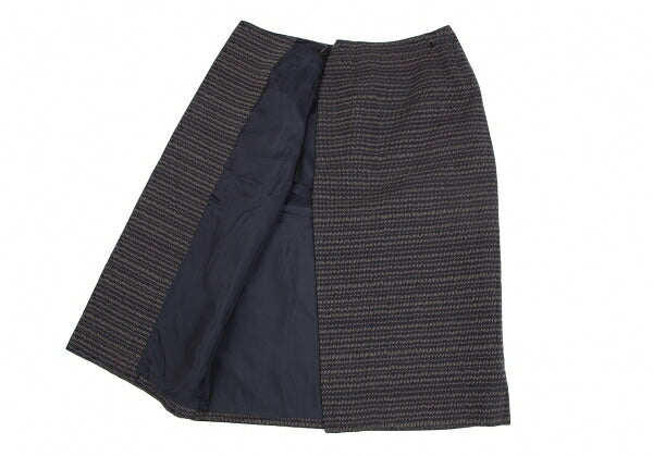 JURGEN LEHL Stitch Design Wrap Skirt Navy Size M