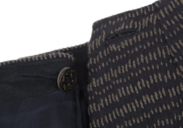 JURGEN LEHL Stitch Design Wrap Skirt Navy Size M
