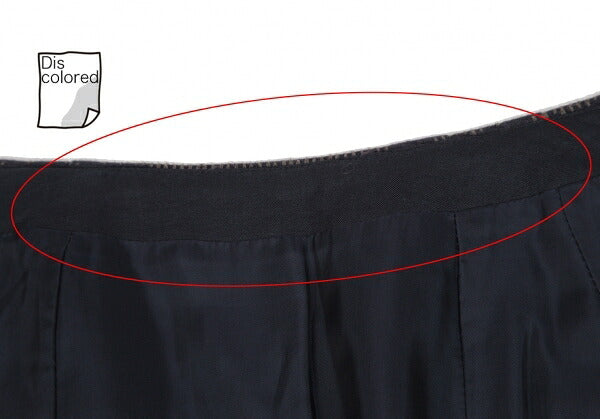 JURGEN LEHL Stitch Design Wrap Skirt Navy Size M