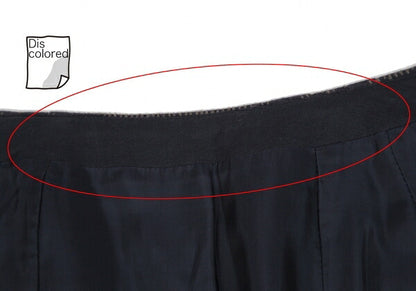 JURGEN LEHL Stitch Design Wrap Skirt Navy Size M