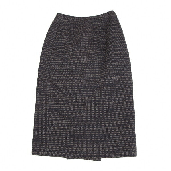 JURGEN LEHL Stitch Design Wrap Skirt Navy Size M