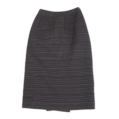 JURGEN LEHL Stitch Design Wrap Skirt Navy Size M