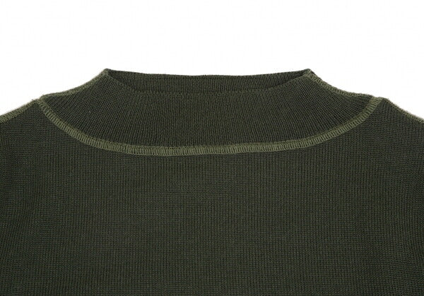 JUNIOR GAULTIER Sleeve Logo Patch Sweater Khaki Size 42