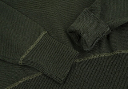 JUNIOR GAULTIER Sleeve Logo Patch Sweater Khaki Size 42
