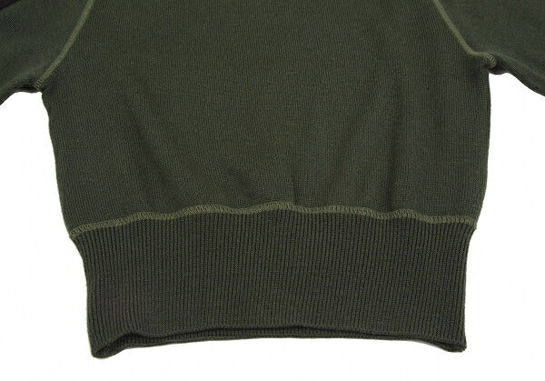 JUNIOR GAULTIER Sleeve Logo Patch Sweater Khaki Size 42