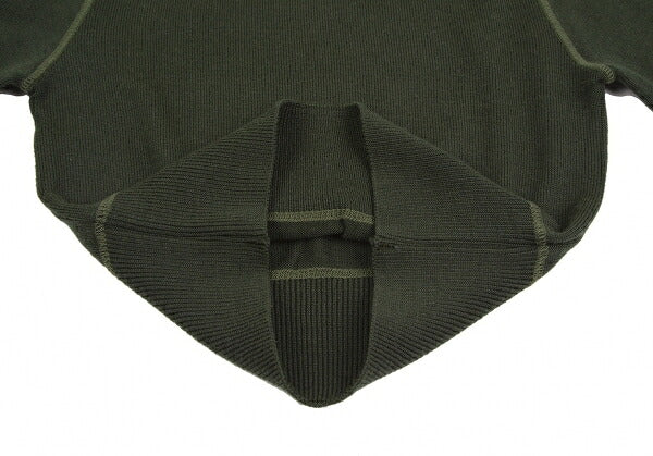 JUNIOR GAULTIER Sleeve Logo Patch Sweater Khaki Size 42
