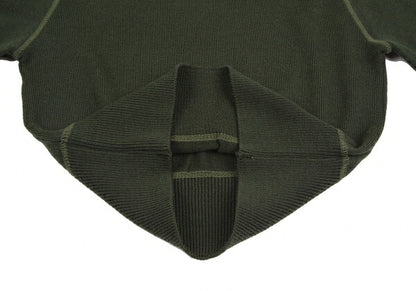 JUNIOR GAULTIER Sleeve Logo Patch Sweater Khaki Size 42