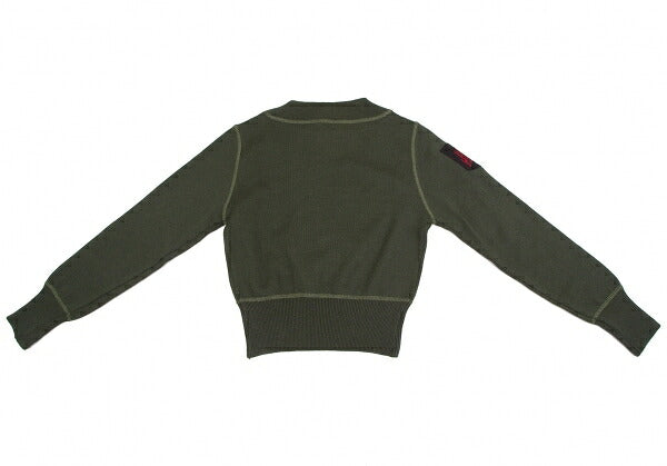 JUNIOR GAULTIER Sleeve Logo Patch Sweater Khaki Size 42