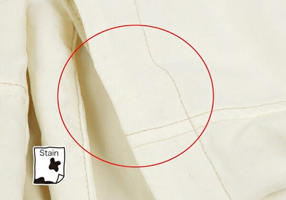 Y's 22SS Garment-Dyed Asymmetric Layered Jacket White Size 2