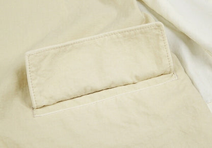 Y's 22SS Garment-Dyed Asymmetric Layered Jacket White Size 2