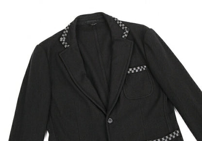 COMME des GARCONS HOMME DEUX Dyed Wool Panel Jacket Size S