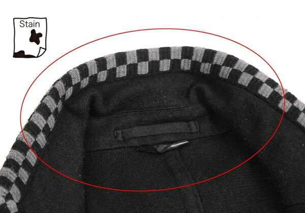 COMME des GARCONS HOMME DEUX Dyed Wool Panel Jacket Size S