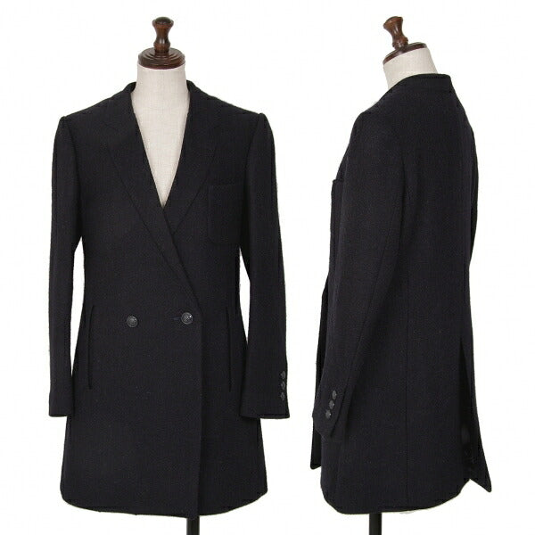 KEITA MARUYAMA Harris Tweed Stitched Jacket Navy Size 1