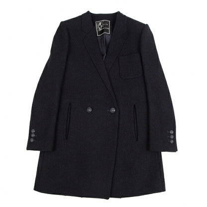 KEITA MARUYAMA Harris Tweed Stitched Jacket Navy Size 1