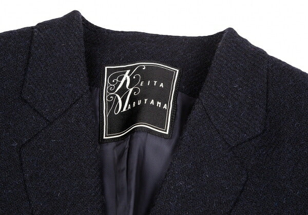 KEITA MARUYAMA Harris Tweed Stitched Jacket Navy Size 1